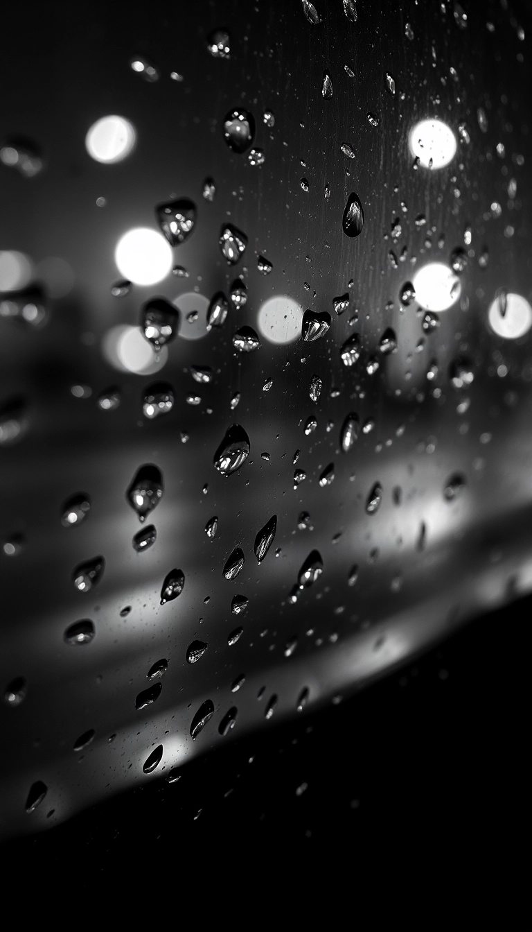 HD iPhone Night Car Rain Professional Wallpaper